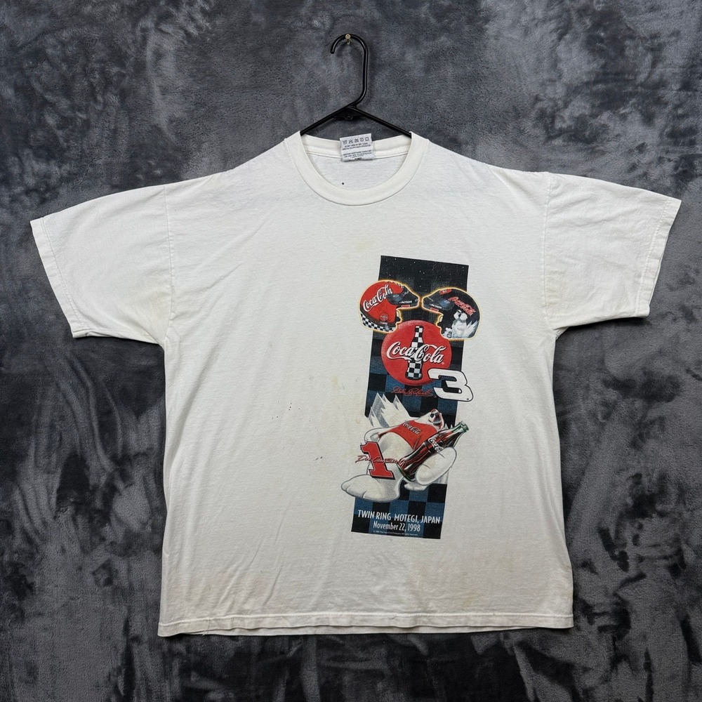 Competitors View Coca-Cola Racing Mens XL White 1998 Dale Earnhardt Japan